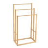 PORTE SERVIETTES BAMBOU NATUREL 3 BARRES