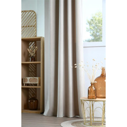 RIDEAU POLAIRE HARVARD ECRU 140X260