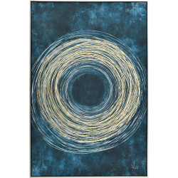 TOILE MODERNE TOURBILLON OR 100x150cm