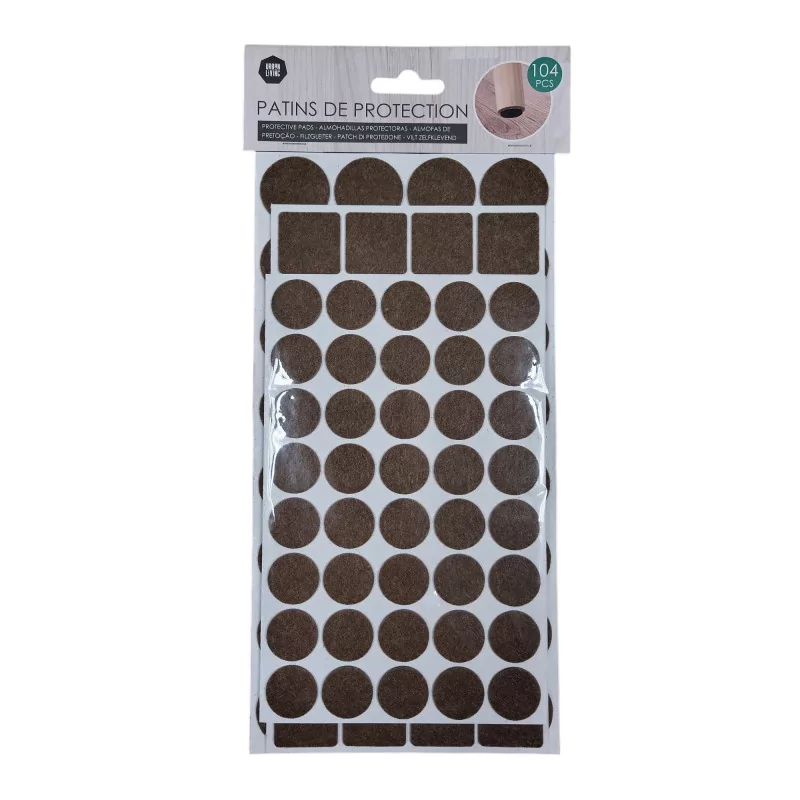 Chair and furniture pads 3 sizes Set of 104 pads