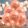SACHET 8 BALLONS ANNIVERSAIRE BLUSH