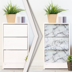 ADHESIF ASPECT MARBRE BLANC