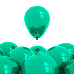 BALLONS VERT PASTEL X20