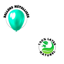 BALLONS VERT PASTEL X20