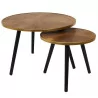 Tables gigogne Felix x2 D40cm et D60cm