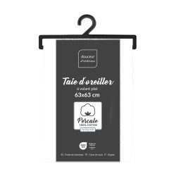 TAIE OREILLER PERCALINE WHITE 63x63CM