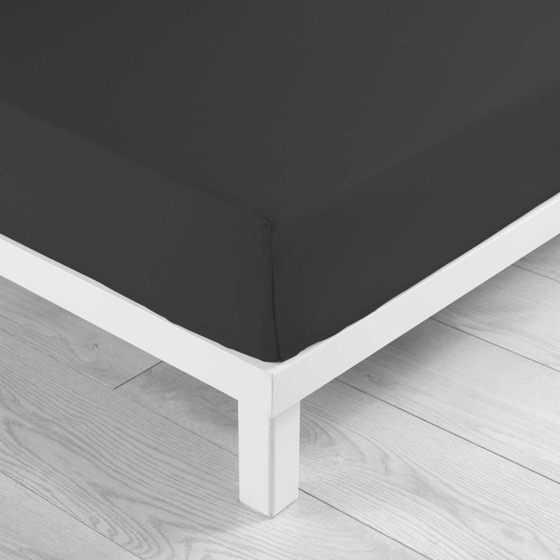 Drap housse Lina noir 160x200cm Drap housse Lina noir 160x200cm