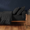 Drap housse Lina noir 160x200cm Drap housse Lina noir 160x200cm