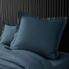 TAIE OREILLER PERCALINE BLEU NUIT 63x63C