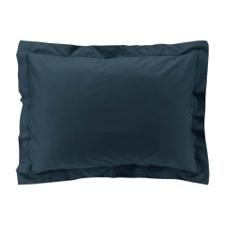 TAIE OREILLER PERCALINE BLEU NUIT 50x70