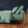 Drap housse Lina sauge 90x200cm Drap housse Lina sauge 90x200cm