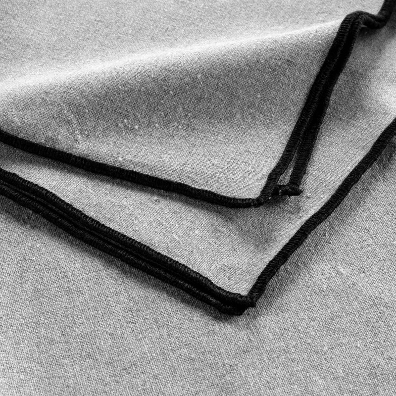 Serviette de table Mistraline gris chiné Lot de 3 Serviette de table Mistraline gris chiné Lot de 3