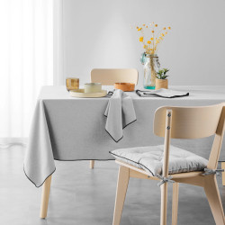 Serviette de table Mistraline gris chiné Lot de 3