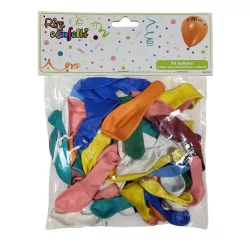 Ballons multicolore gonflables x50 latex naturel