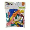 BALLONS X50 COLORIS ASS LATEX NATUREL