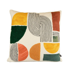 COUSSIN KALI BRONZE 45X45 COTON ET TUFTE