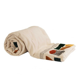 EDREDON KALI BRONZE 80X200 COTON ET TUFT