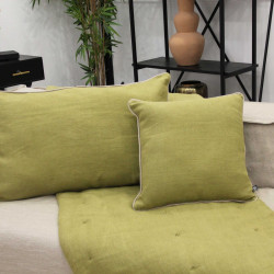 COUSSIN LINO 330 KAKI 40X60 LIN ET COTON