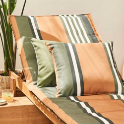 COUSSIN OLERON OIL GREEN 45X45 DÉPERLANT