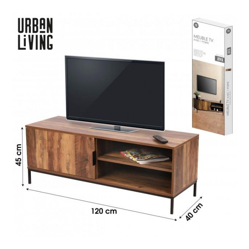 MEUBLE TV "JOYA" AVEC 1 PORTE 120X40XH4 MEUBLE TV "JOYA" AVEC 1 PORTE 120X40XH4