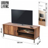 MEUBLE TV "JOYA" AVEC 1 PORTE 120X40XH4