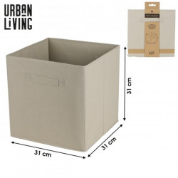 Cube intissé Panier de rangement 29 litres beige clair Urban Living