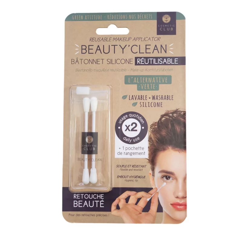 Coton-Tige Réutilisable X2 Maquillage