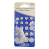 Boutons de chemise assortis Lot de 20