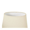 Abat-jour ovale en aspect lin 20xH15cm Ostaria