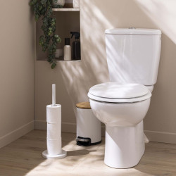 DEROUL PAPIER WC+RESERVE "FILANO NOIR"H