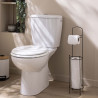 DEROUL PAPIER WC+RESERVE "FILANO NOIR"H