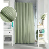 RIDEAU DE DOUCHE QUARTZ SAUGE AVEC CROCH