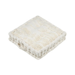 COUSSIN SOL BALMA ECRU 45X45X10 TUFTE