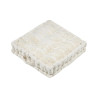 Coussin de sol Balma écru 45x45x10 cm tufté - Stof