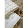 Coussin de sol Balma écru 45x45x10 cm tufté - Stof Coussin de sol Balma écru 45x45x10 cm tufté - Stof