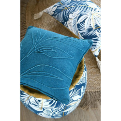 COUSSIN ALOHA BLEU 40X40