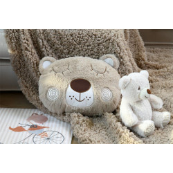 Coussin enfant Toby beige 33x26 cm Stof