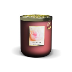 Bougie Grande jarre Avec amour Heart and Home