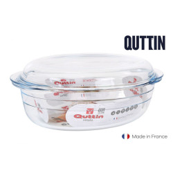 PLAT VERRE OVAL + COUV 4L