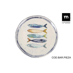 ASSIETTE PLATE 26 cm POISSON PEIXE