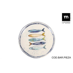 ASSIETTE DESSERT 20cm POISSON PEIXE Mona