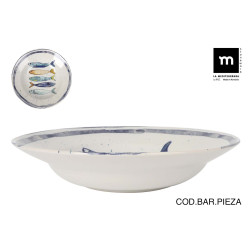 Saladier D29cm Poisson Peixe en grès