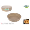 Set 12 moules four papier 20x3.3cm - biodégradable Set 12 moules four papier 20x3.3cm - biodégradable