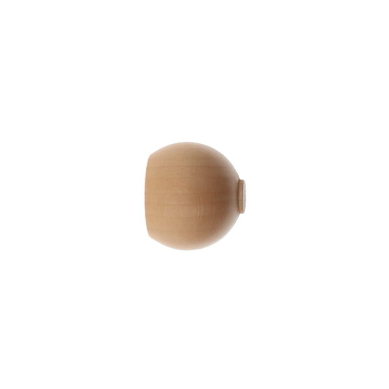 EMBOUT BOULE NATUREL VERNIS X2 D28 -