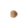 Embout pour barre de rideau Boule naturel vernis D28cm Lot de 2