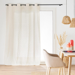 RIDEAU LOGAN 140x260CM EFFET LIN TISSE