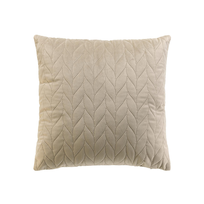 Housse de coussin Daisy taupe 40x40cm velours uni Housse de coussin Daisy taupe 40x40cm velours uni