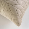 Housse de coussin Daisy taupe 40x40cm velours uni Housse de coussin Daisy taupe 40x40cm velours uni