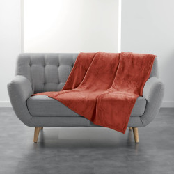 PLAID FLANOU TERRACOTTA 125x150CM FLANEL