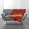 Plaid Flanou Terracotta 125x150cm Flanelle unie